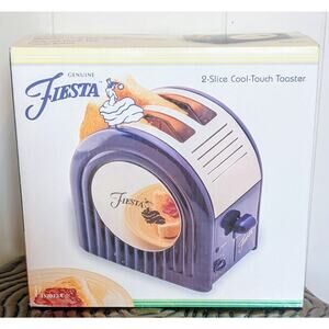 NIB 1990's Fiesta Retro-Style 2-Slice Toaster – Cobalt Blue – New!